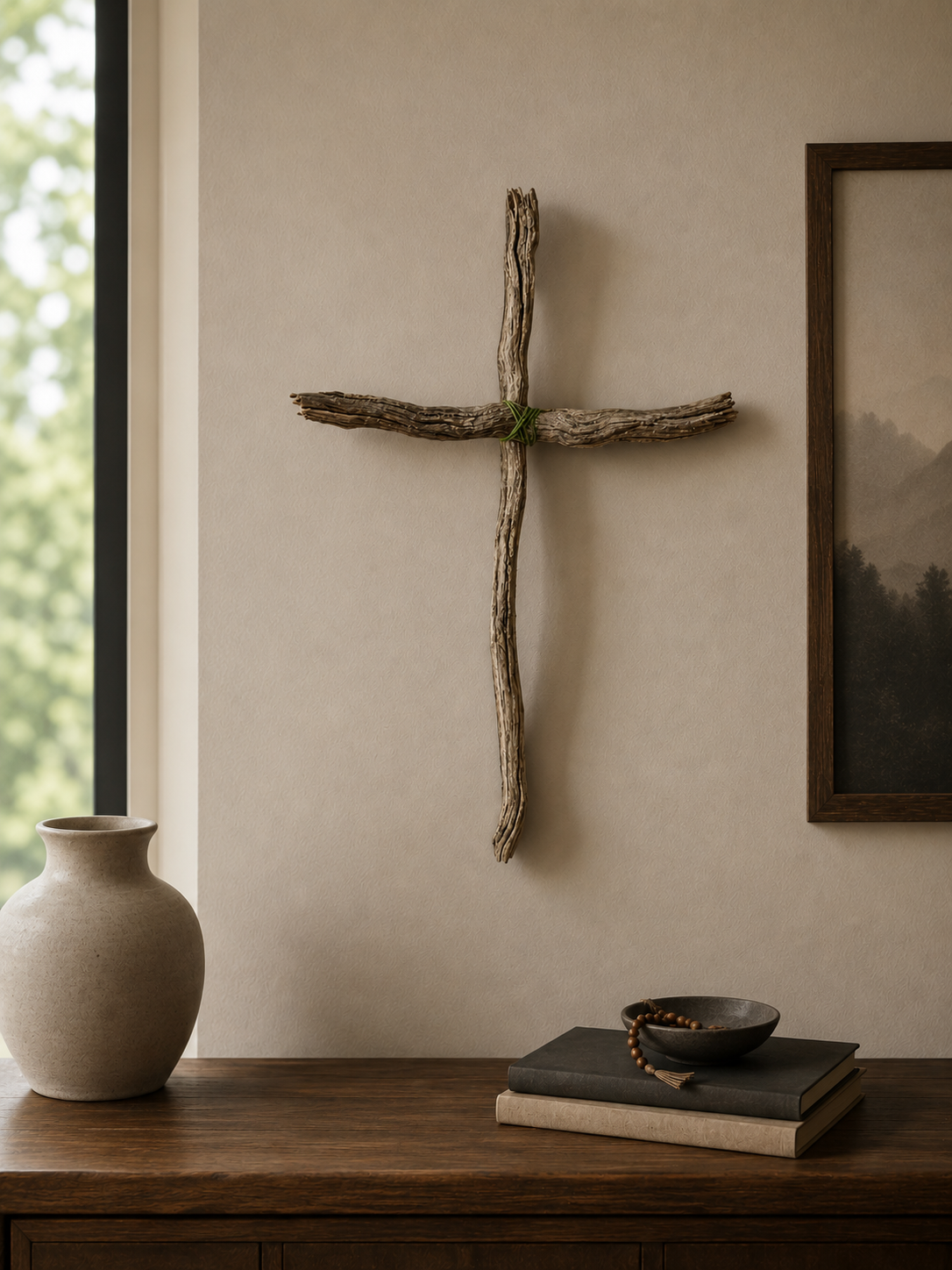 Driftwood Cross Wall Piece