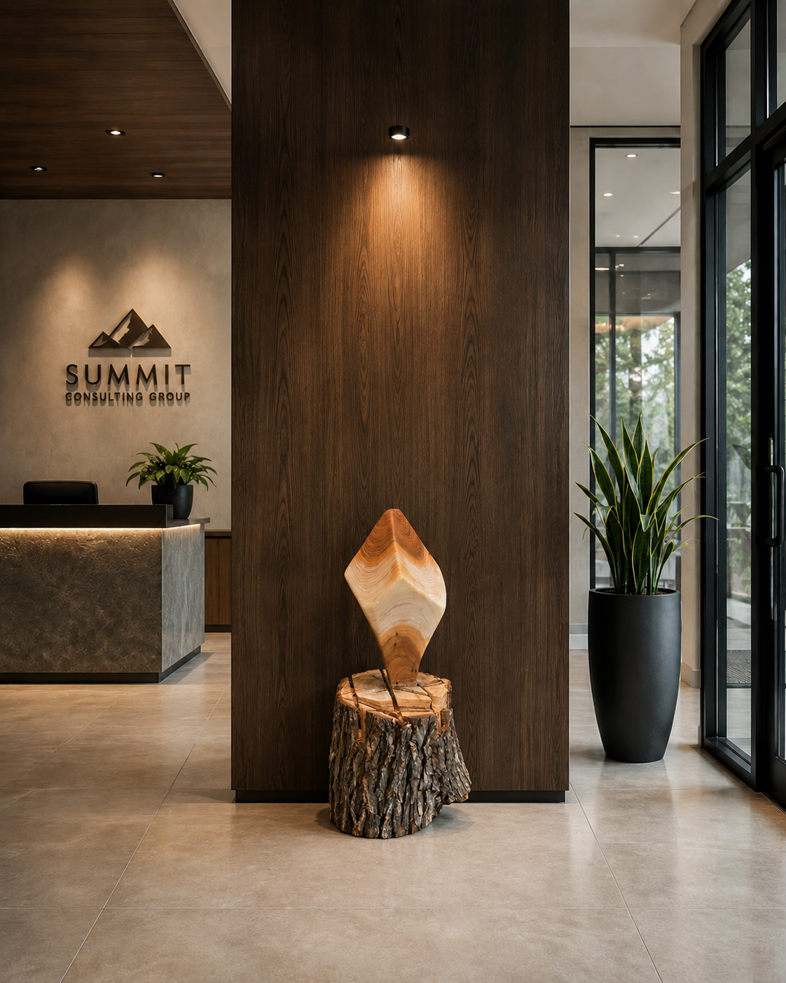 Oak Diamond Sculpture