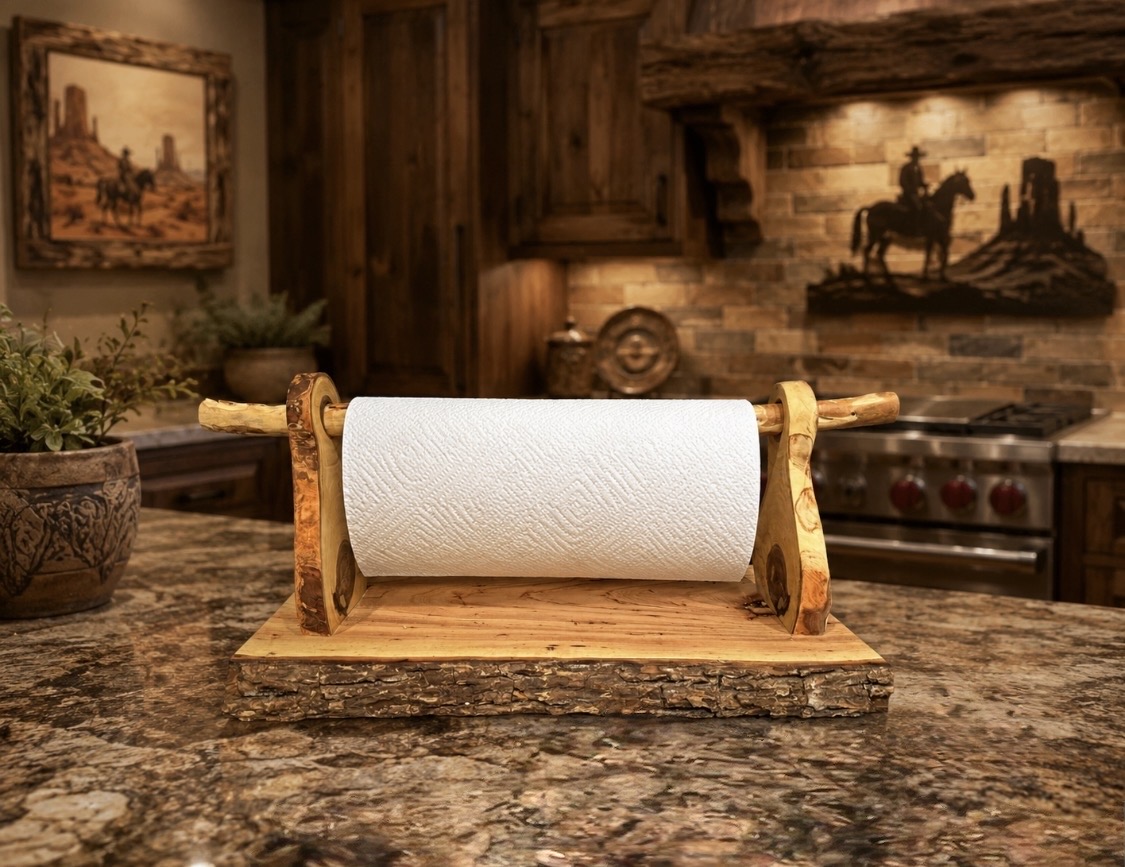 Rustic Paper Towel Holder