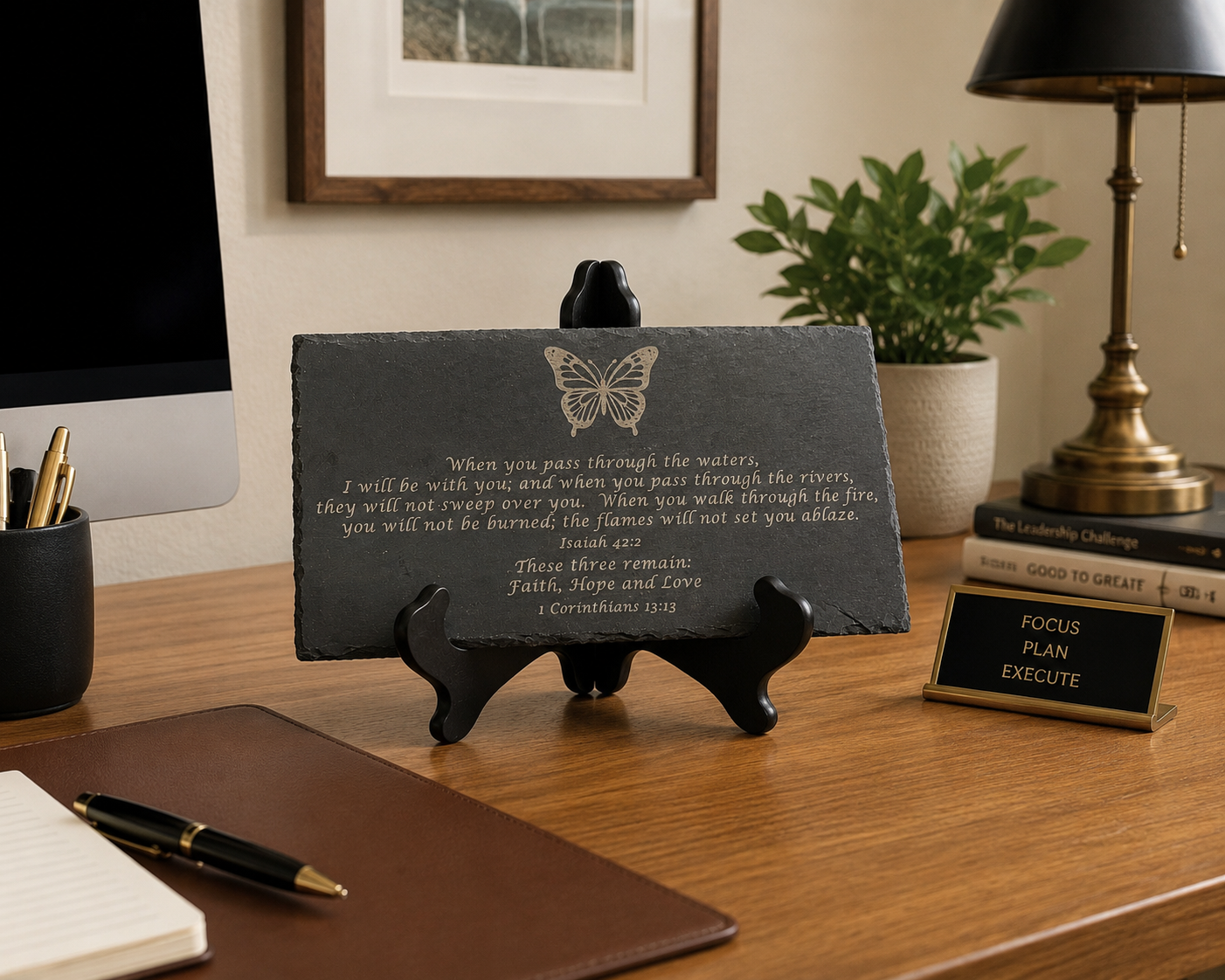Slate Scripture Plaque